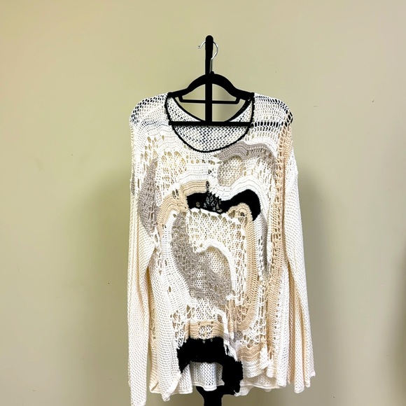 Plus size 6th&Lane open weave sweater - Picture 1 of 8